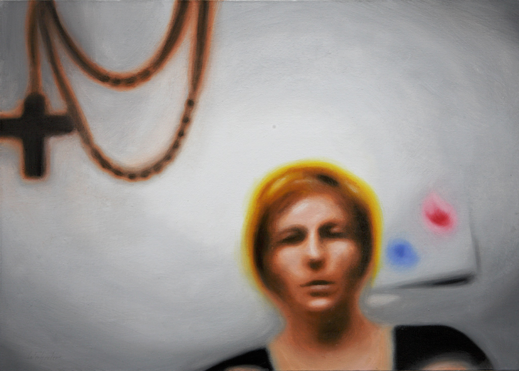 Sofies Welt sechs (Schnappschuss von Sofie mit 3-Jahre) | 2008 | Öl auf Leinwand | 50 x 70 cm