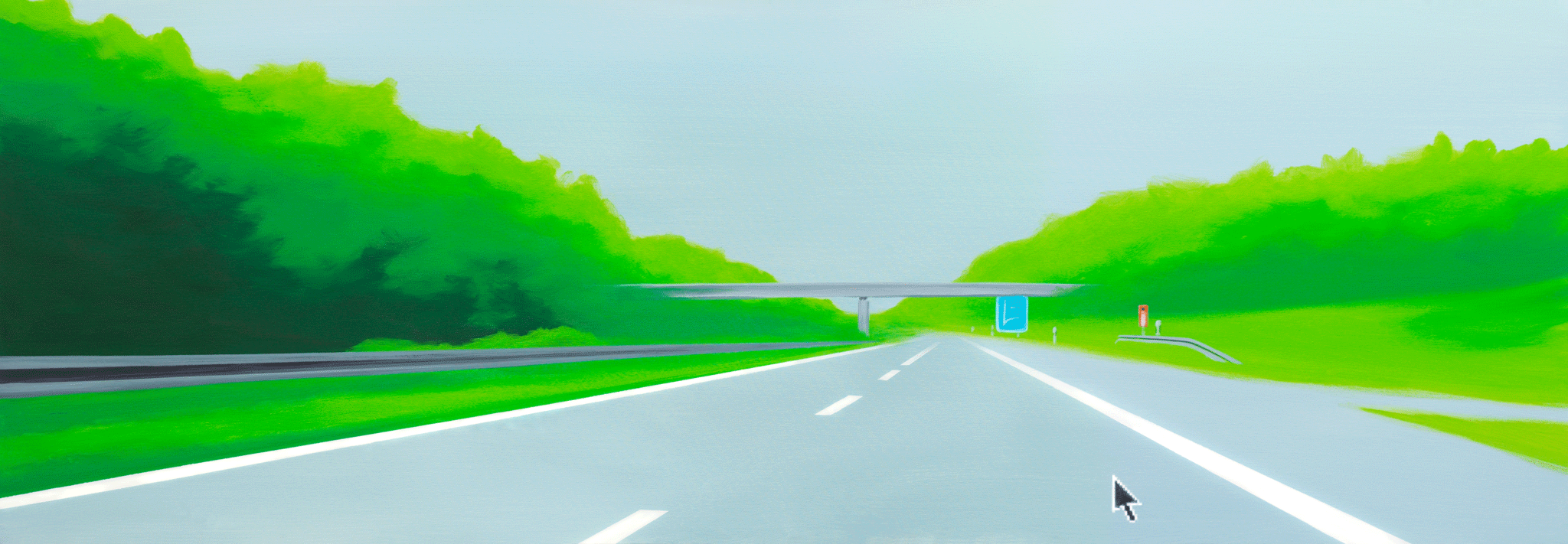 The Easy Way | 2006 | Acryl auf Leinwand | 70 x 200 cm