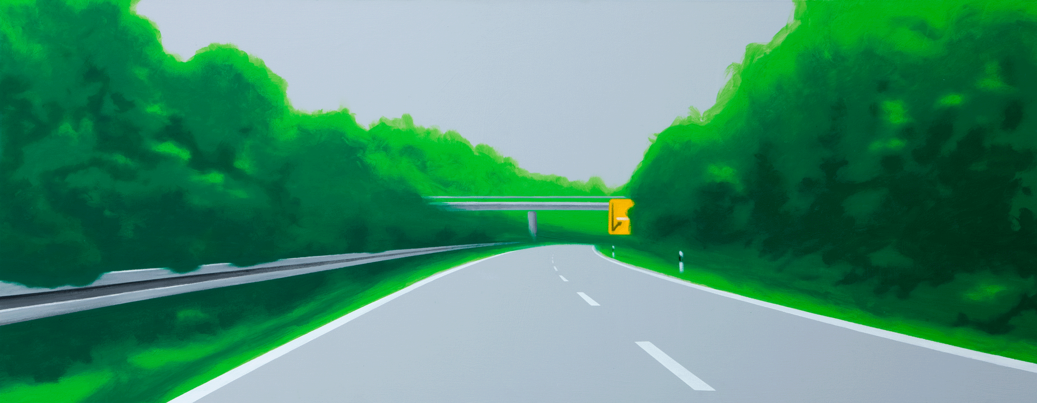 The Pleasant Way | 2008 | Acryl auf Leinwand | 70 x 200 cm